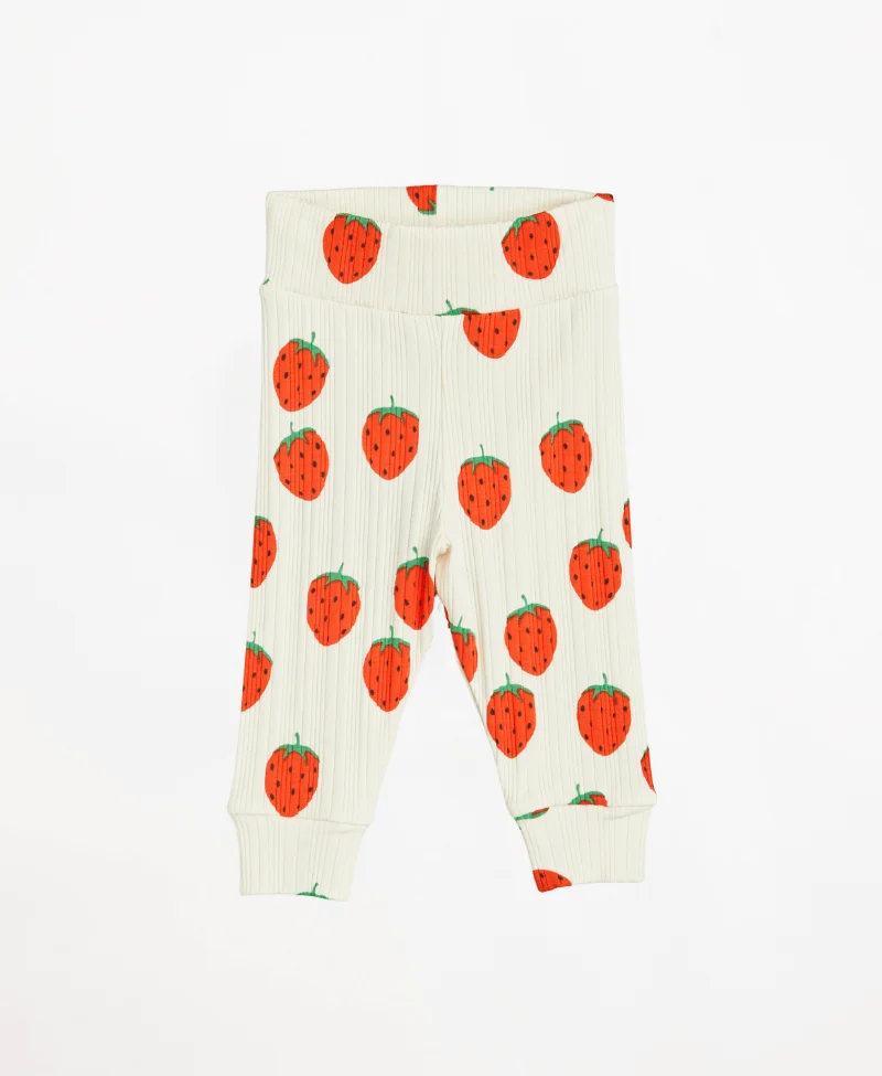 Legging nouveau-né imprimé fraises