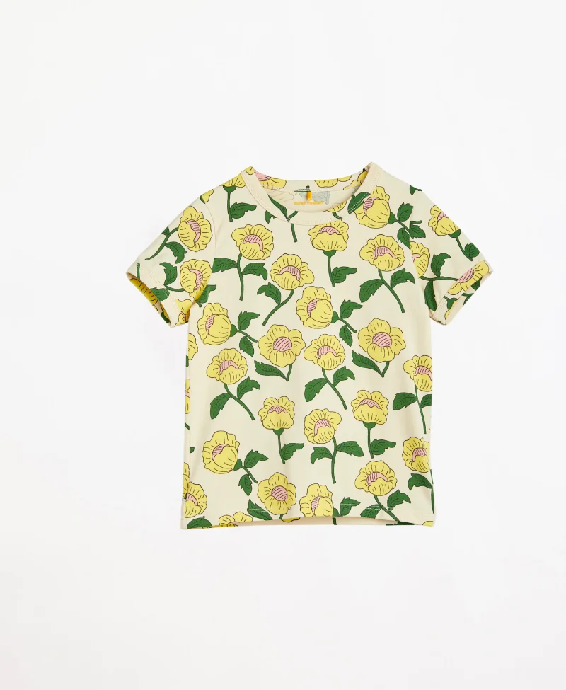 T-shirt Ecru imprimé floral